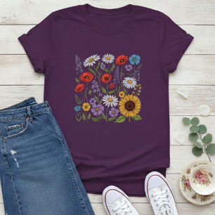 Camiseta  T-shirt Wildflower,  T-Shirt Clothes,  Fashion 