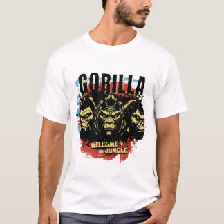 Camiseta T-shirt with a strong gorilla design