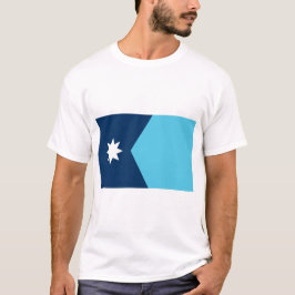Camiseta T Shirt with Flag of Minnesota, USA