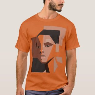 Camiseta T-shirt with geometric portraits
