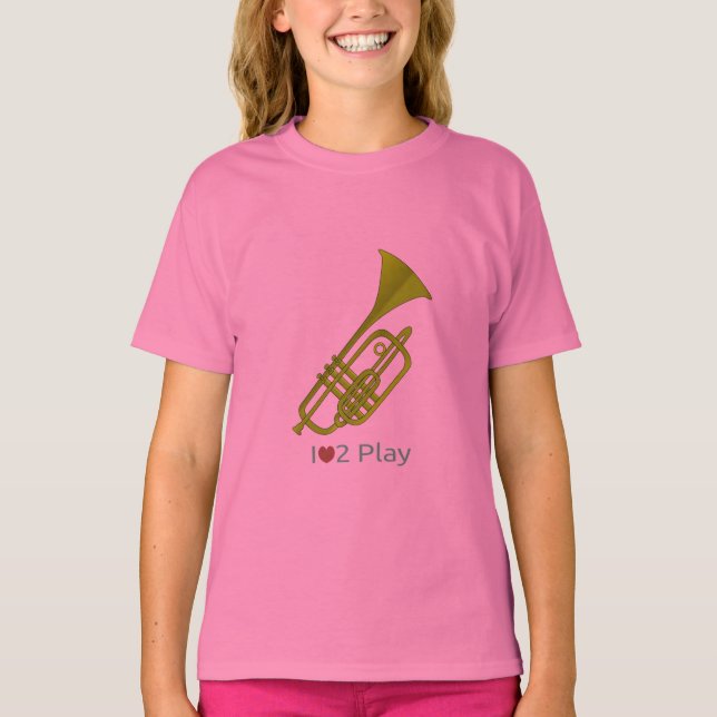 Camiseta T-shirt with illustration of a trumpet (Anverso)