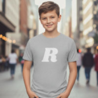 T-shirt with letter for kids, Initial t-shirt 