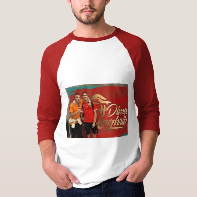 Camiseta T-shirt with the image of Hakimi and Mbappe (Anverso)