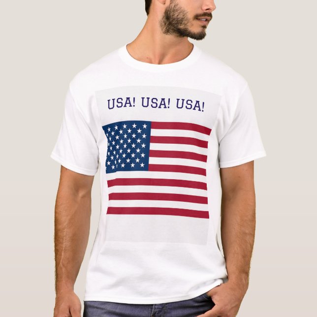 Camiseta T-Shirt with US and Union Jack flags (Anverso)