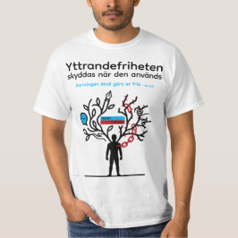 Camiseta T-shirt — Yttrandefrihet