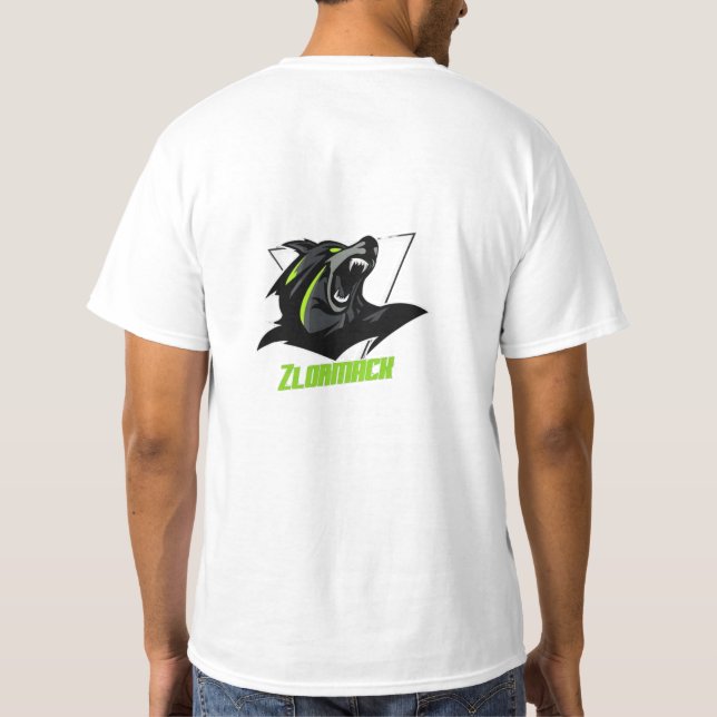 Camiseta T-Shirt Zlornation - Gamer Recto Verso (Reverso)