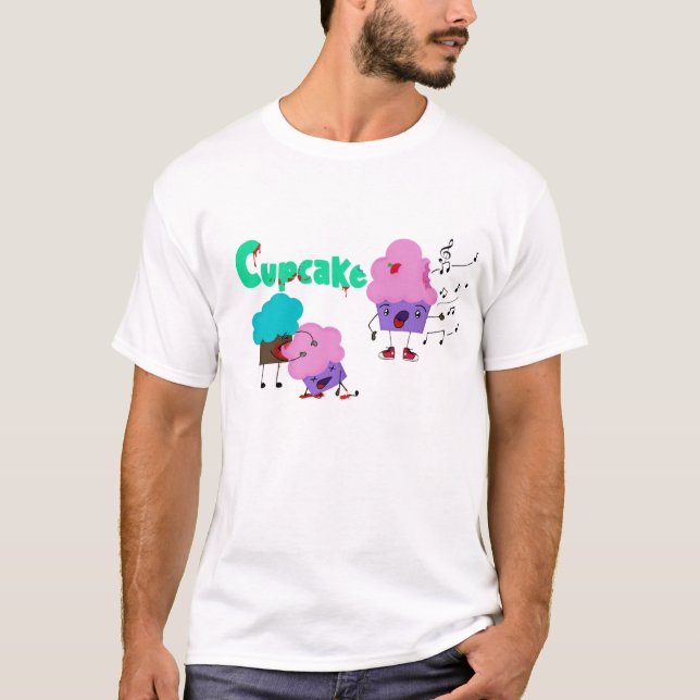 Camiseta T-shirt Zombie Cupcakes (Anverso)