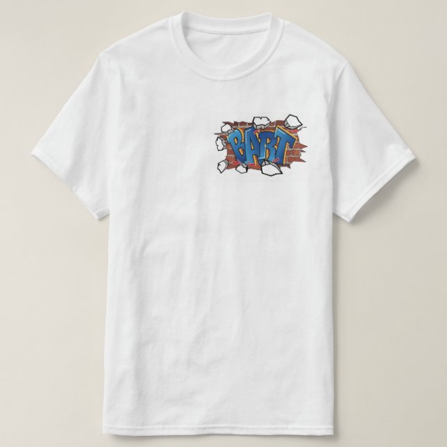 Camiseta T-ShirtBART" Urban Graffiti Art - Breaking Through (Diseño del anverso)