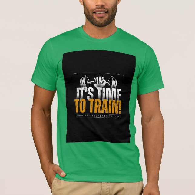Camiseta T-ShirtGreen Gym Motivation Tee: Imprimir tu Passi (Anverso)