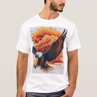 Camiseta T-ShirtMajestic Eagle Graphic T-Shirt - Negrita y 