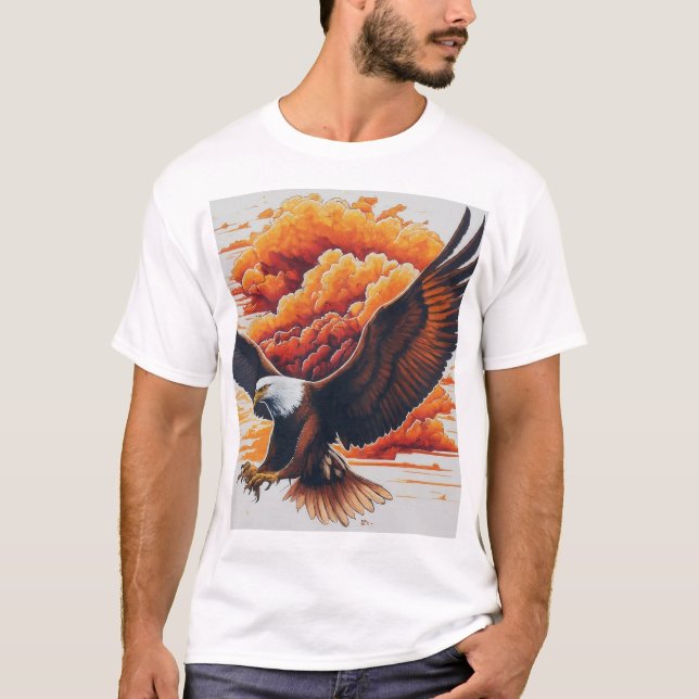 Camiseta T-ShirtMajestic Eagle Graphic T-Shirt - Negrita y  (Anverso)