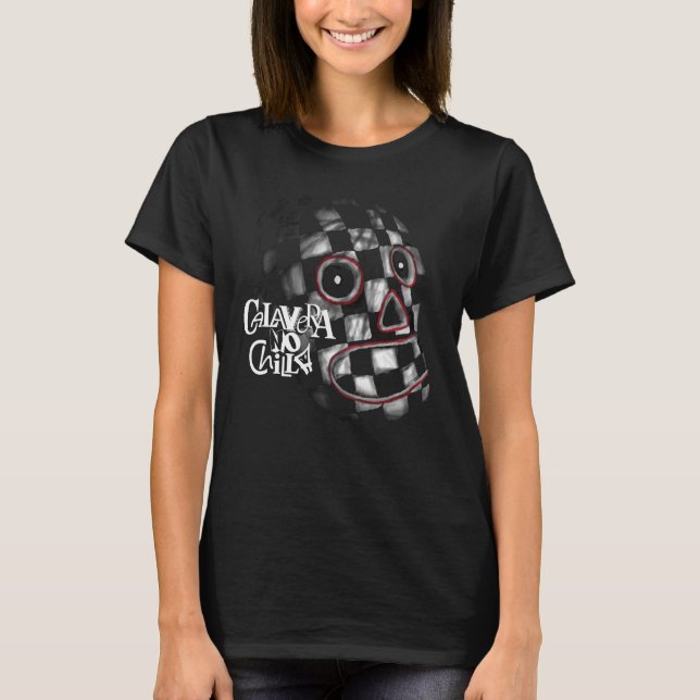 Camiseta T-shirts with skull drawings for Halloween (Anverso)
