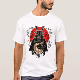 Camiseta T-ShirtSamurái y Sol Naciente – Ilustración de Art