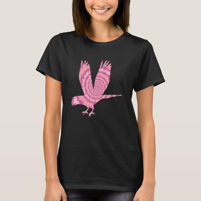 Camiseta T-ShirtTye muere Scarlet Macaw Colorful Parrot Bir (Anverso)