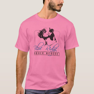 Camiseta T-shrit azul del rescate del boxeador de Ridge
