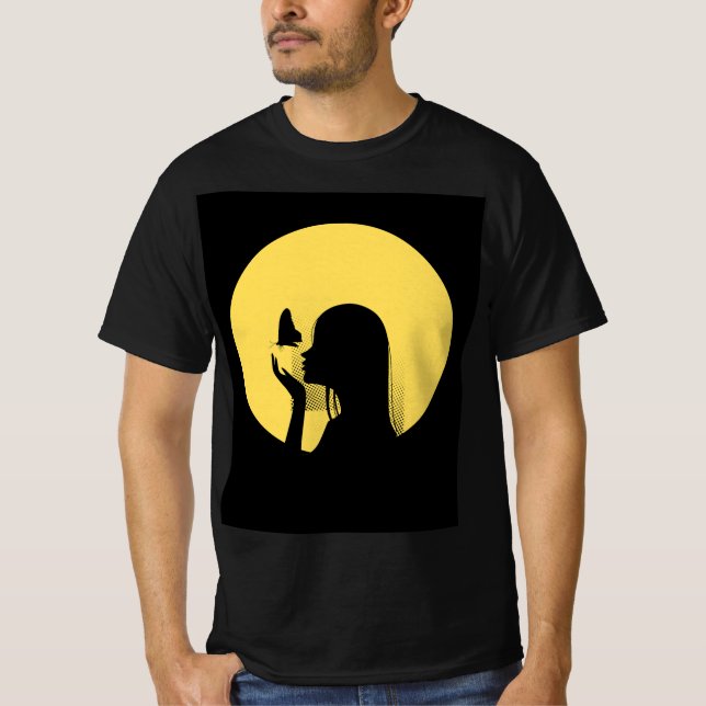 Camiseta T-sirt de los hombres clásicos (Anverso)