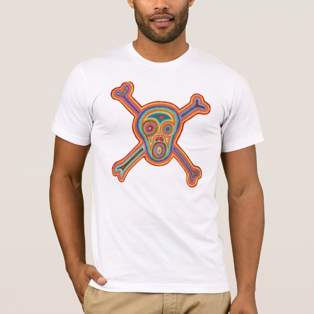 Camiseta T�te de muerte multicolores - (Anverso)
