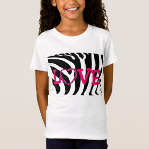 Camiseta T-top del AMOR de la cebra