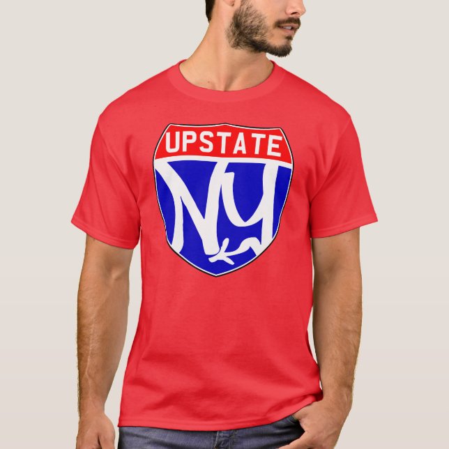 Camiseta T Upstate rojo (Anverso)
