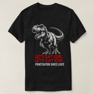 Camiseta TA46-Divertido Deja de Comerse a los Niños La Punt