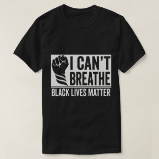 Camiseta TA55-No Puedo Respirar Black Lives Matter Justicia