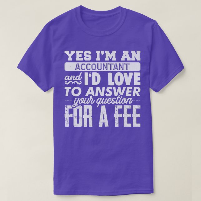 Camiseta Ta Accountant Consulting CPA Bookkeeper Funny Cute (Diseño del anverso)