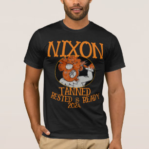 Camiseta Ta bronceado Descansado & Listo NIXON 2028 Preside