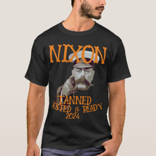 Camiseta Ta bronceado Descansado y Listo NIXON 2028 Preside