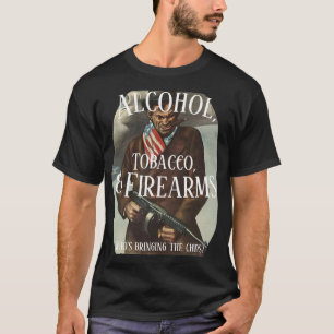 CAMISETA TABACO ALCOHOL Y ARMAS DE FUEGO QUE TRAEN CHIPS