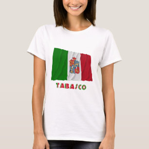 Camiseta Tabasco que agita la bandera oficiosa