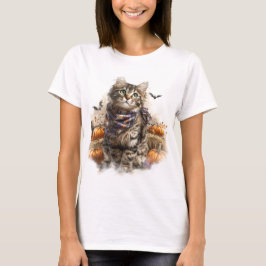 Camiseta TABBY BROWN CAT TEMÁTICO DE LA CAÍDA DE bonito