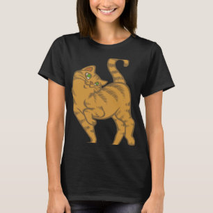 Camiseta Tabby Naranja Amarillo Tabby Cat Cute Kitty Kitteh