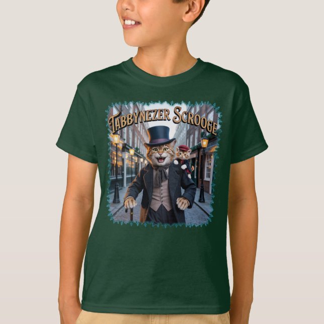 Camiseta Tabbynezer Scrooge Illustration – Tabby Scrooge (Anverso)