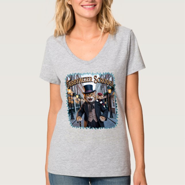 Camiseta Tabbynezer Scrooge Illustration – Tabby Scrooge (Anverso)