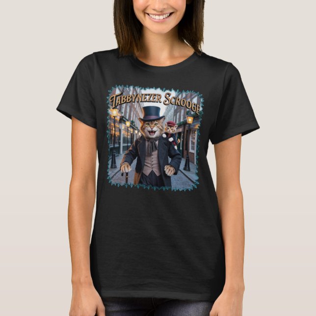 Camiseta Tabbynezer Scrooge Illustration – Tabby Scrooge (Anverso)