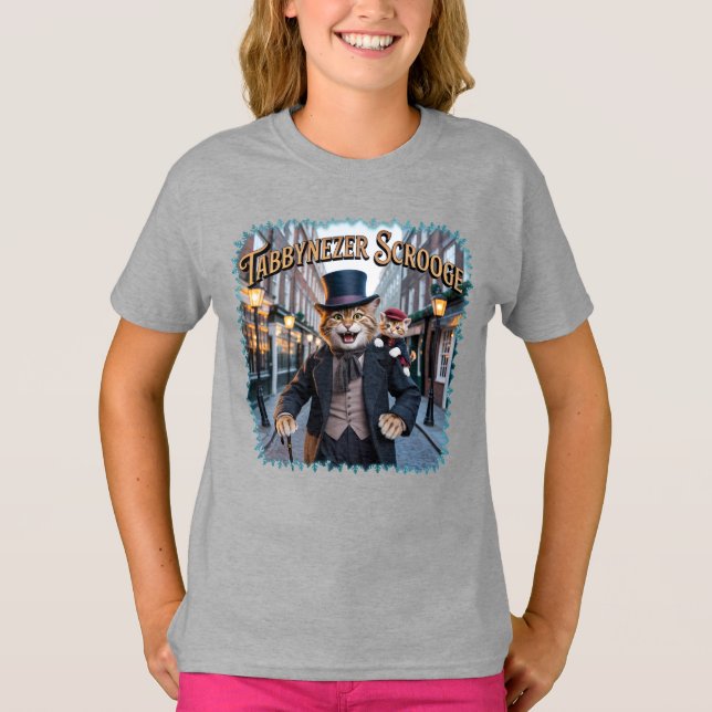 Camiseta Tabbynezer Scrooge Illustration – Tabby Scrooge (Anverso)