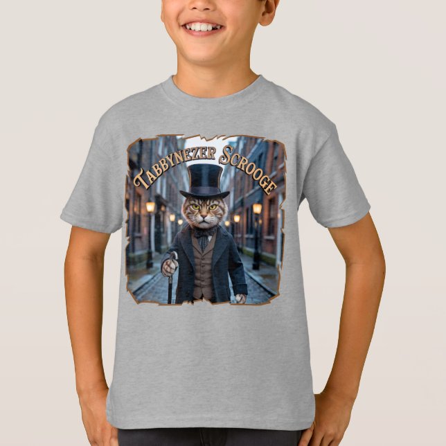 Camiseta Tabbynezer Scrooge Photographic – Tabby Scrooge (Anverso)