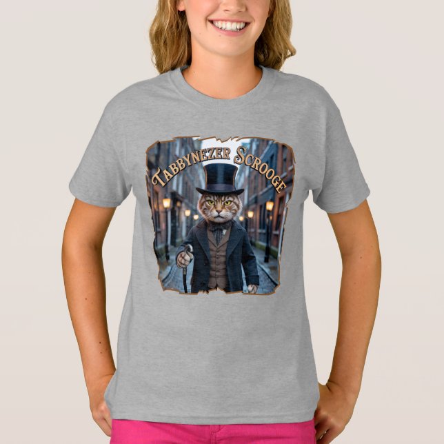 Camiseta Tabbynezer Scrooge Photographic – Tabby Scrooge (Anverso)