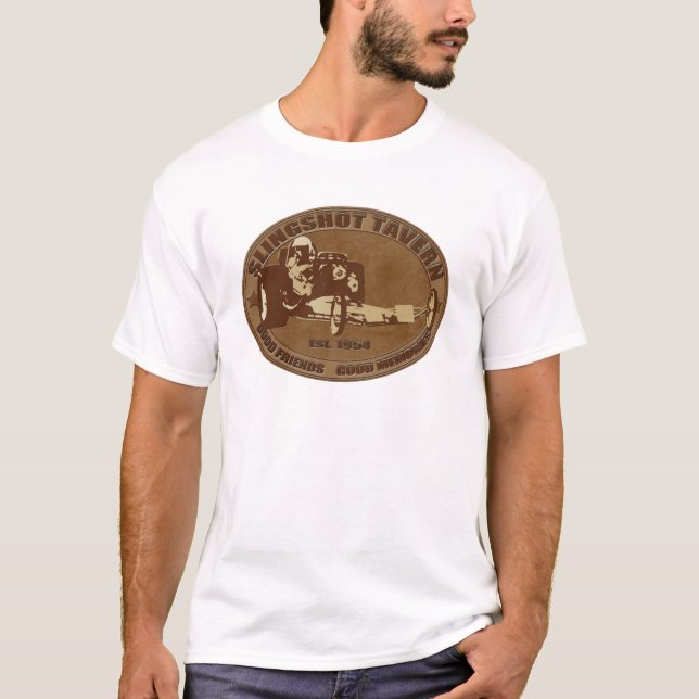 Camiseta taberna del dragster de la catapulta (Anverso)