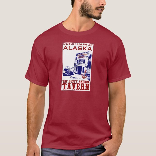 Camiseta Taberna oxidada del ancla del puerto holandés (Anverso)