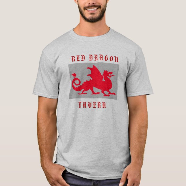Camiseta taberna roja del dragón (Anverso)