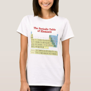 Camiseta Tabla de elementos periódica