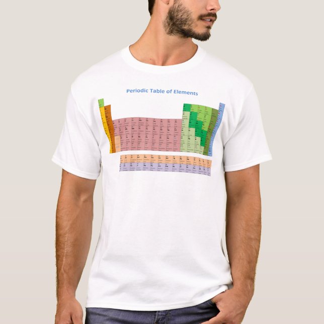 Camiseta Tabla de elementos periódica (Anverso)