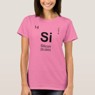 Camiseta Tabla de elementos periódica (silicio)