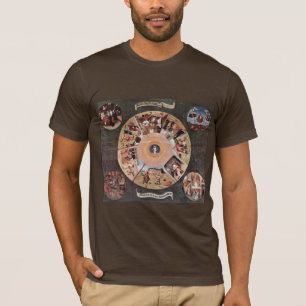Camiseta Tabla de los pecados mortales., por Hieronymus