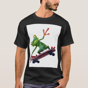 Camiseta tabla de patinaje de rana Gráfica
