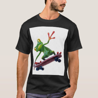 Camiseta tabla de patinaje de rana Gráfica