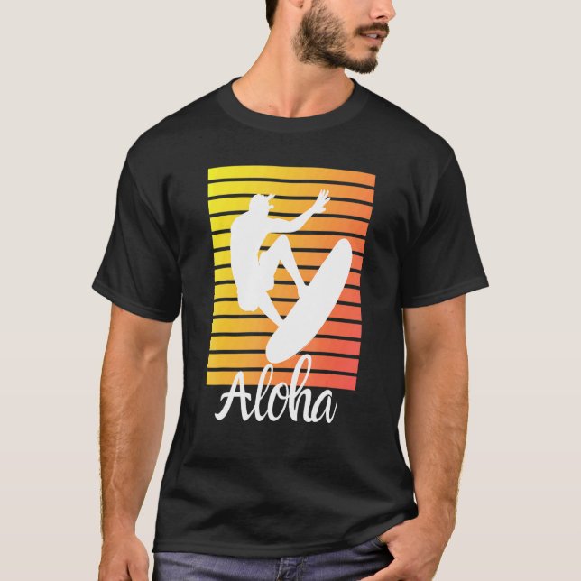 Camiseta tabla de surf Aloha Hawaii Hawaii (Anverso)