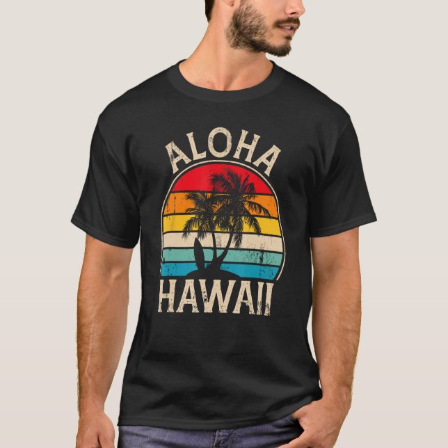 Camiseta tabla de surf Aloha Hawaii Hawaii (Anverso)
