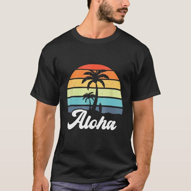 Camiseta tabla de surf Aloha Hawaii Hawaii (Anverso)